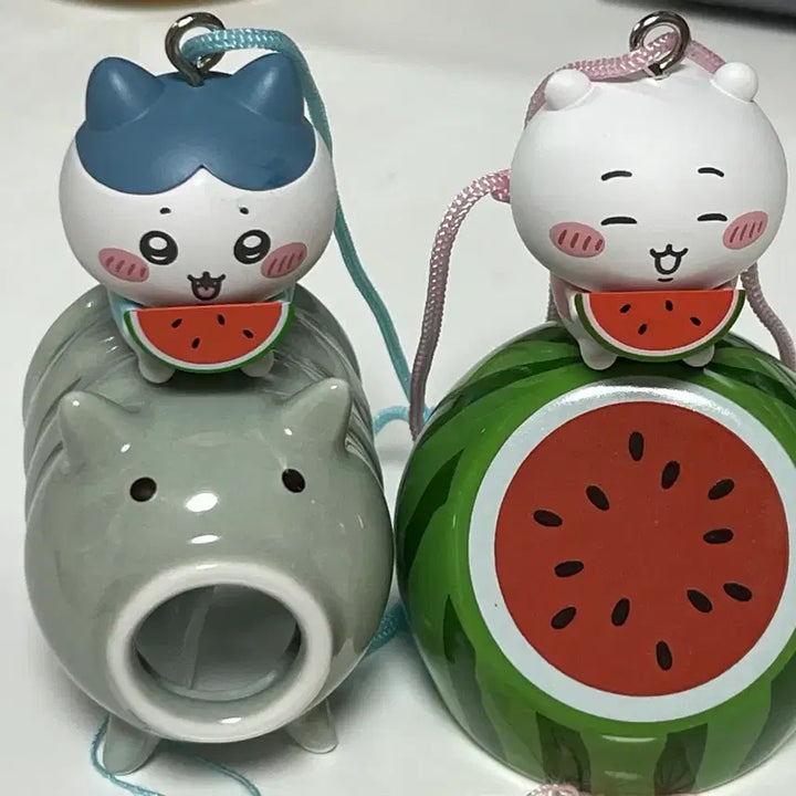 [BUNJANG] Chiikawa &amp; Hachware Fuurin Doll Mascot Bundle Set / [일괄] 치이카와 하치와레 쿠지 후우링 일괄 판매 인형 마스코트 제일복권 갸루