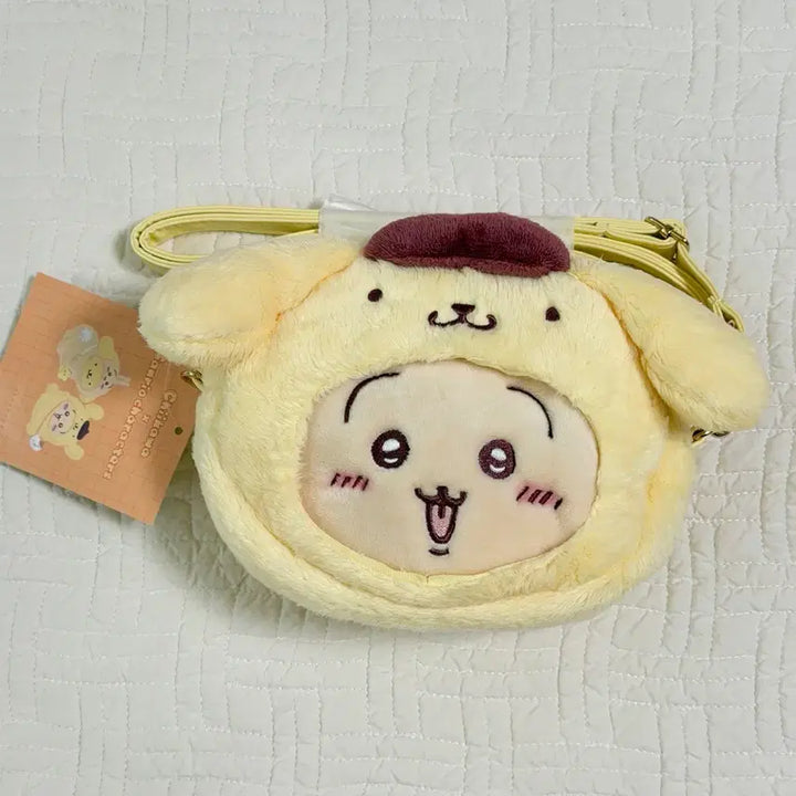 [BUNJANG] Sanrio x Chiikawa Pompompurin Usagi Collaboration Pouch Crossbody Bag / 폼폼푸린 우사기 콜라보 미니 포셰트 포쉐트 가방 파우치 치이카와 산리오 콜라보 크로스백