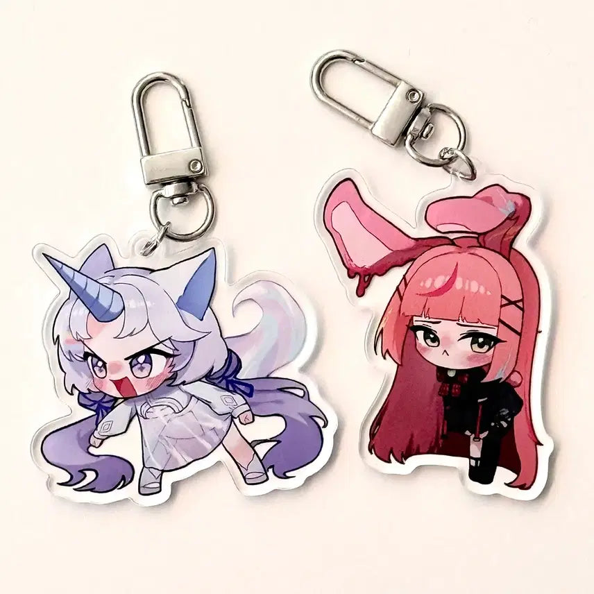 [BUNJANG] Stray Live Ayatsuno Yuni &amp; Hanako Nana Acrylic Keyring Bundle Set / 일괄) 스텔라이브 아야츠노 유니 하나코 나나 아크릴 키링