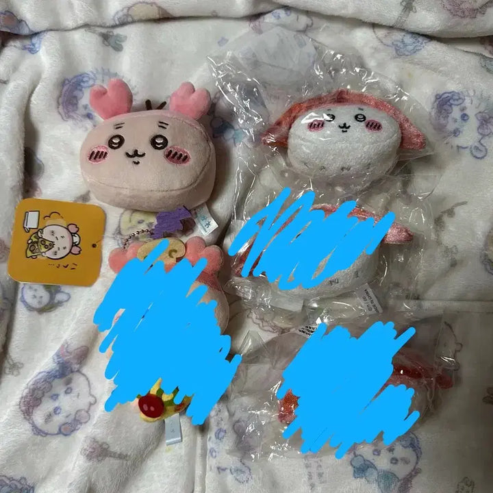 [BUNJANG] Chiikawa "Monzaku" Kani Doll Set / 치이카와 먼작귀 카니 인형 세트