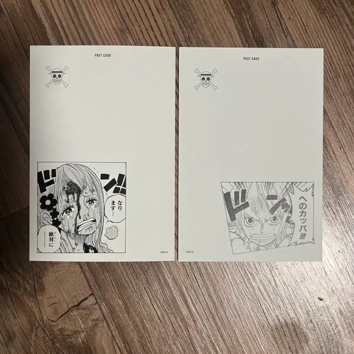 [BUNJANG] One Piece Wanted Store Nami Sound Effect Postcard Set with Badge / 원피스 무기와라 스토어 나미 효과음 엽서 세트