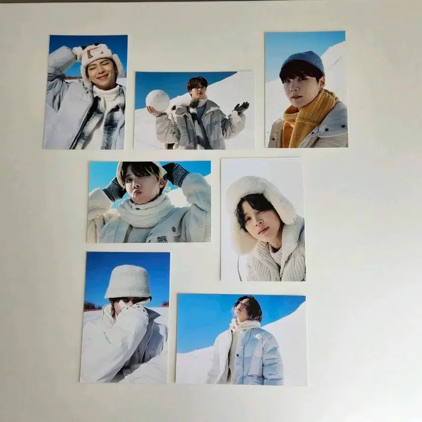 [BUNJANG] BTS 2021 Winter Package Inprinted Photos Bundle Set / 2021 윈패 인화사진 7장 드볼 일괄 방탄 bts poca pc 윈터패키지