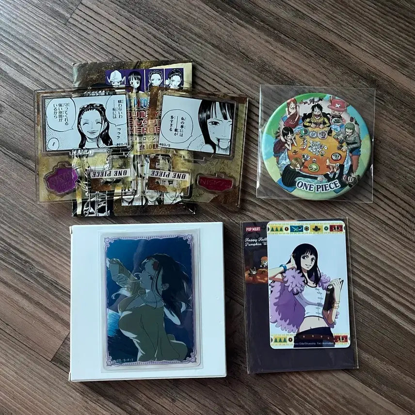 [BUNJANG] One Piece Mugiwara Store Robin Clear Card &amp; Acrylic Bundle Set / 일괄)원피스 무기와라 스토어 로빈 클리어카드 아크릴