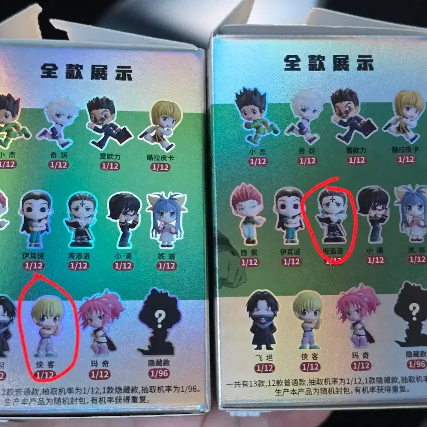 [BUNJANG] Hunter x Hunter Chrollo &amp; Sharhnak Pea-Sized Figures Bundle Set / 헌터헌터 콩알 피규어 클로로,샤르나크 일괄판매