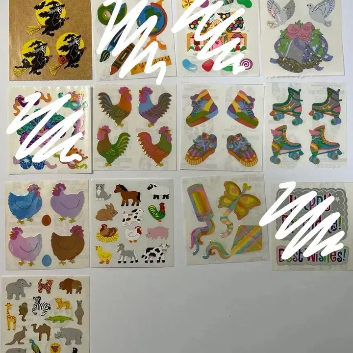 [BUNJANG] Sandy Lion Cut Vintage Sticker / 샌디라이온 컷
