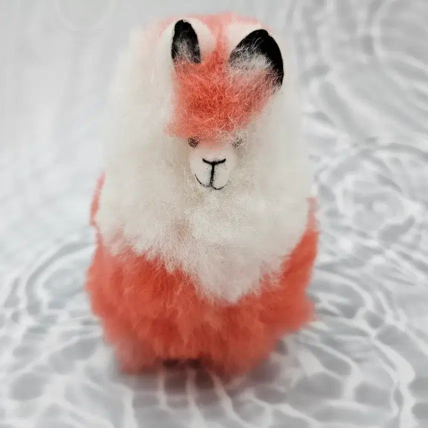 [BUNJANG] Alpaca Stuffed Animal - Pink &amp; White / 알파카 인형 핑크 화이트 색