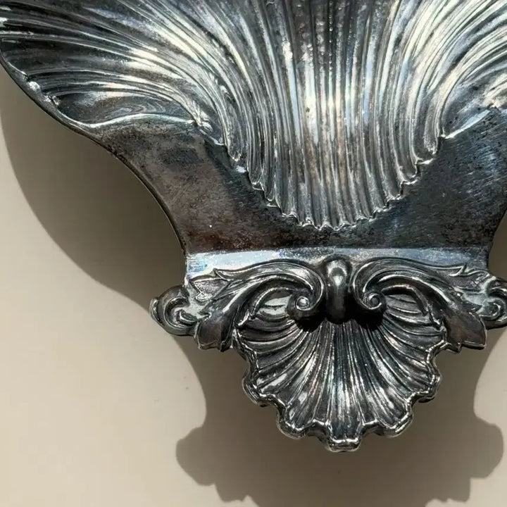 [BUNJANG] Vintage Silver-Plated Shell Dish Object / 영국 빈티지 실버플레이티드 쉘 디쉬 오브제