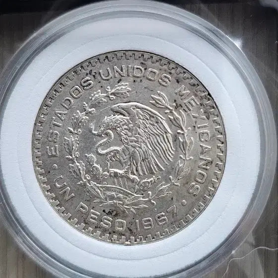 [BUNJANG] 1957 Mexico 1 Peso Silver Coin (Circulated) / 1957년 멕시코 1페소 은화 (통용은화)16g