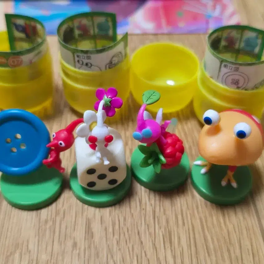 [BUNJANG] Pikmin Chocolate Egg Figures Set of 4 / 피크민 초코에그 피규어 4종 일괄