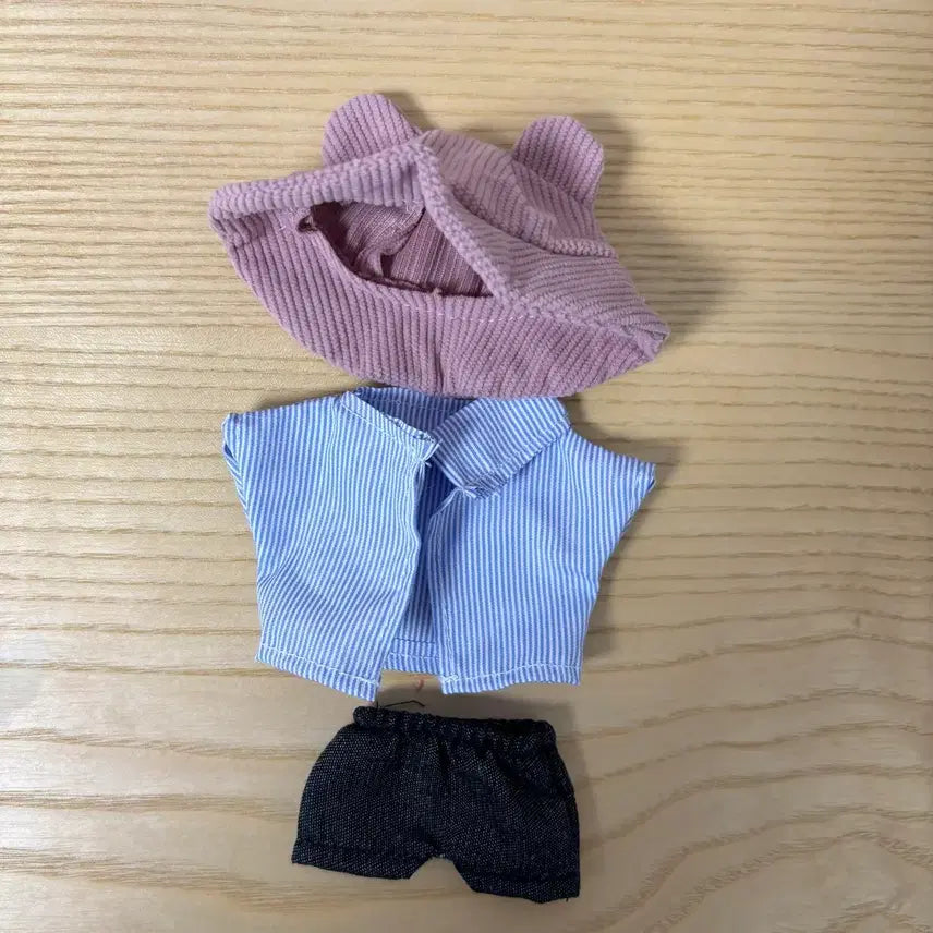 [BUNJANG] 10cm Doll Clothes Bundle Set (Hat, Shirt, Pants) / (일괄) 10cm 인형 옷 솜깅 옷