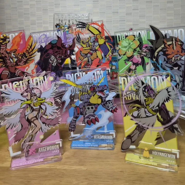 [BUNJANG] Digimon Final Evolution Acrylic Stand Set / 디지몬 아크릴 스탠드 8종 일괄 워그레이몬 메탈가루몬 엔젤우몬