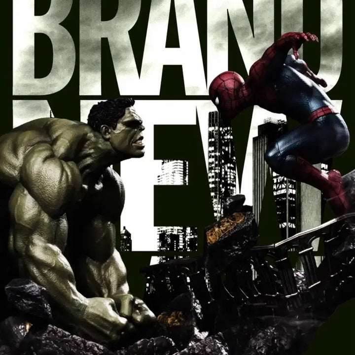 [BUNJANG] Happy Kuji Spider-Man Hulk Diorama / 해피 쿠지 스파이더맨 헐크 디오라마