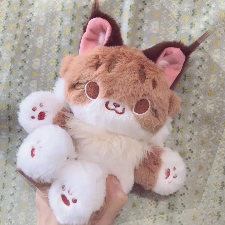 [BUNJANG] Riri Lynx Animal Type Plush 20cm / 무속성 리리 스라소니 동물형 솜인형 20cm 특이솜 퍼리 인형