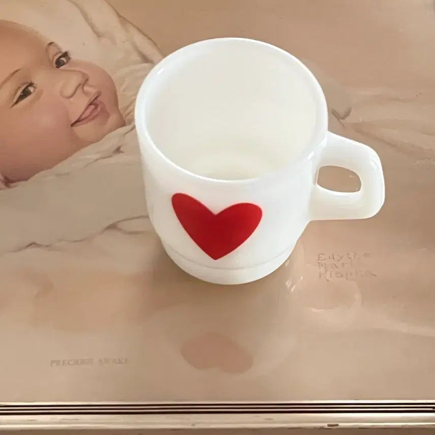 [BUNJANG] Vintage Milk Glass Cup / 빈티지컵_밀크글라스
