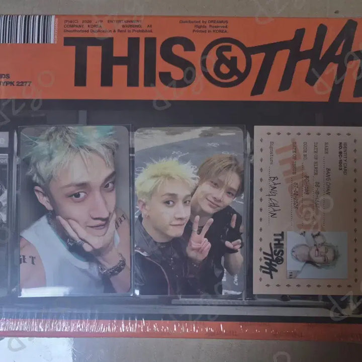 [BUNJANG] Stray Kids Bang Chan That ver. Set / Straykids That ver. bangchan set 댓버전 방찬