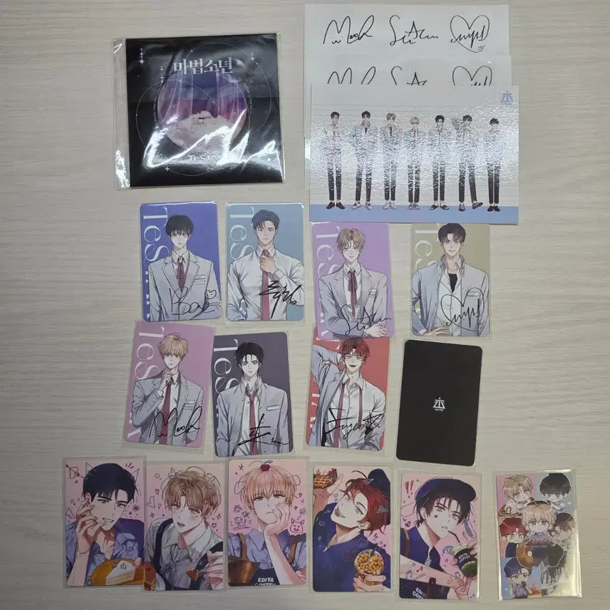 [BUNJANG] Demutj Testa Tumblbug Collaboration Photocard Set / 데못죽 텀블벅 펀딩 굿즈 포카 엽서 스티커 티코스터 이디야 콜라보 포카 배세진 류청우 선아현 이세진 박문대 차유진 김래빈