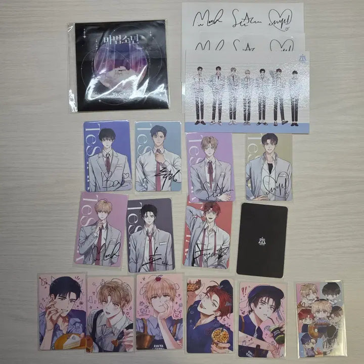 [BUNJANG] Demutj Testa Tumblbug Collaboration Photocard Set / 데못죽 텀블벅 펀딩 굿즈 포카 엽서 스티커 티코스터 이디야 콜라보 포카 배세진 류청우 선아현 이세진 박문대 차유진 김래빈