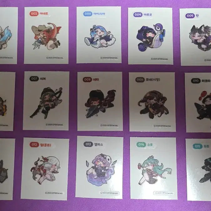 [BUNJANG] TRICKYCAL Tteubuseal 56 Types Full Set / 트릭컬 띠부씰 56종 풀셋 팝니다.