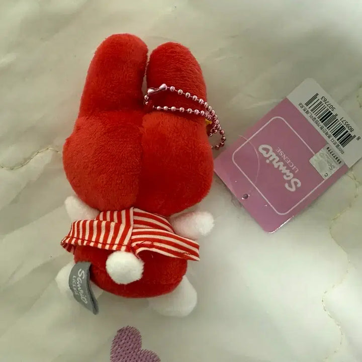 [BUNJANG] Sanrio My Melody Red Retro Plush Keyring / 추석할인이벤트) 산리오 마이멜로디 빨간마멜 레트로 정품 인형키링 새상품