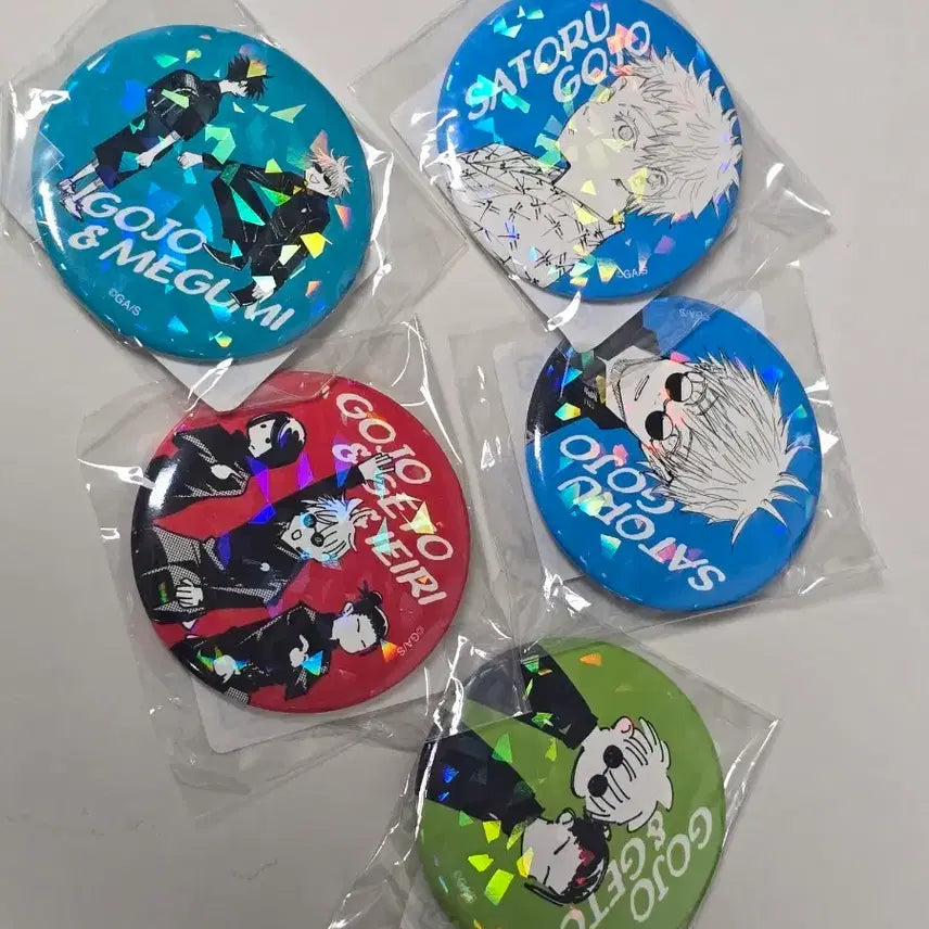 [BUNJANG] Jujutsu Kaisen Satoru Gojo Can Badge Set / 주술회전 고죠 사토루 캔뱃지 일괄판매