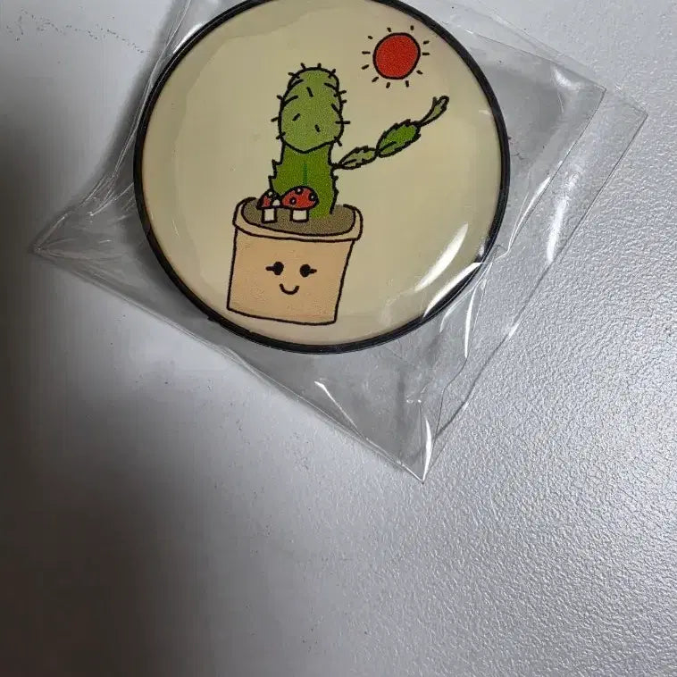 [BUNJANG] Kim Junsu Cactus Illustration Grip Tok Support POB / 김준수 빠삐 그림 그립톡 서포트 특전