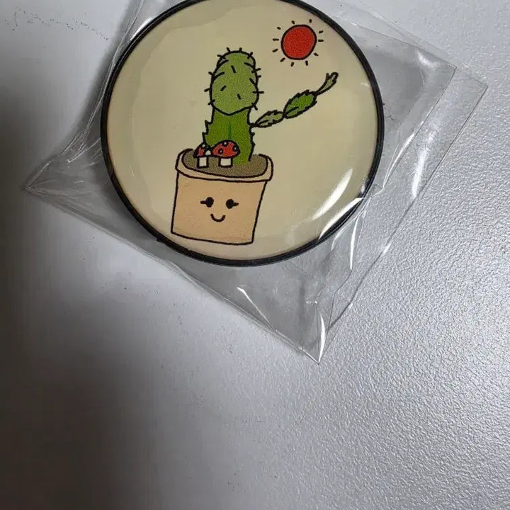 [BUNJANG] Kim Junsu Cactus Illustration Grip Tok Support POB / 김준수 빠삐 그림 그립톡 서포트 특전