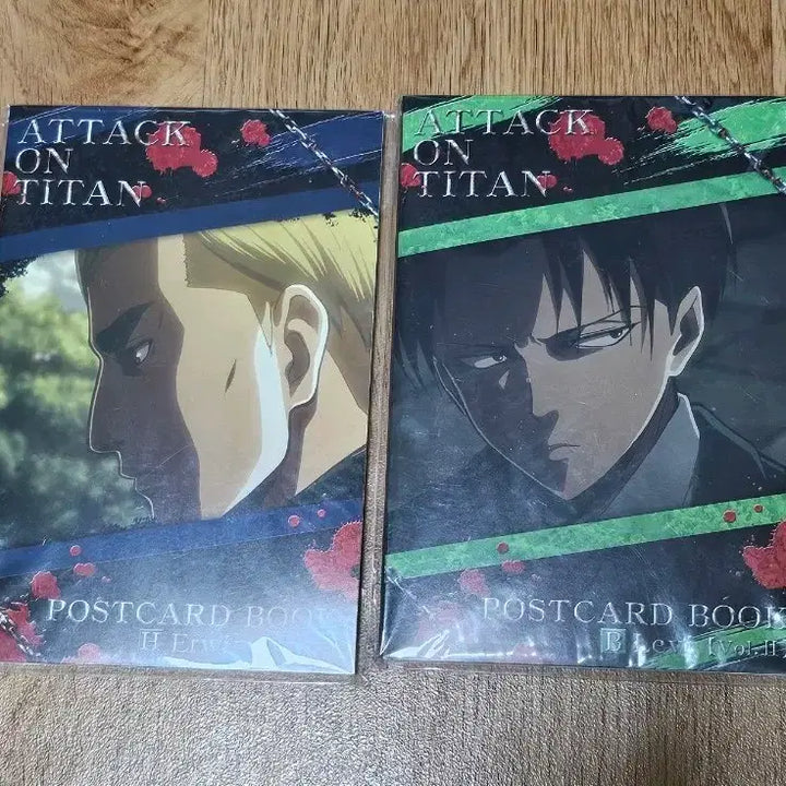 [BUNJANG] Attack on Titan Erwin Levi Eruri Postcard Set / 진격거 엘빈 리바이 에루리 엽서 세트 엽서북