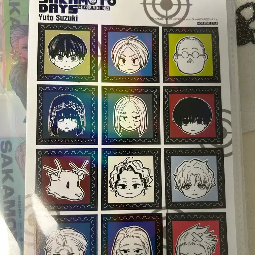 [BUNJANG] Sakamoto Days Sticker Set (First Edition Bonus) / 사카모토 데이즈 스티커 초판 특전 사카데이 나구모 세바 나츠키 신 마후유 가쿠 슬러