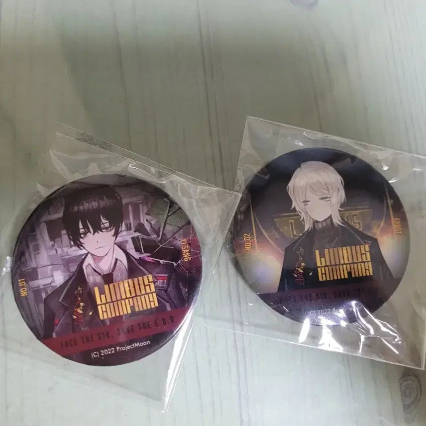 [BUNJANG] Limbus Company Faust Canned Badge Set / 림버스 캔뱃지 이상 파우스트