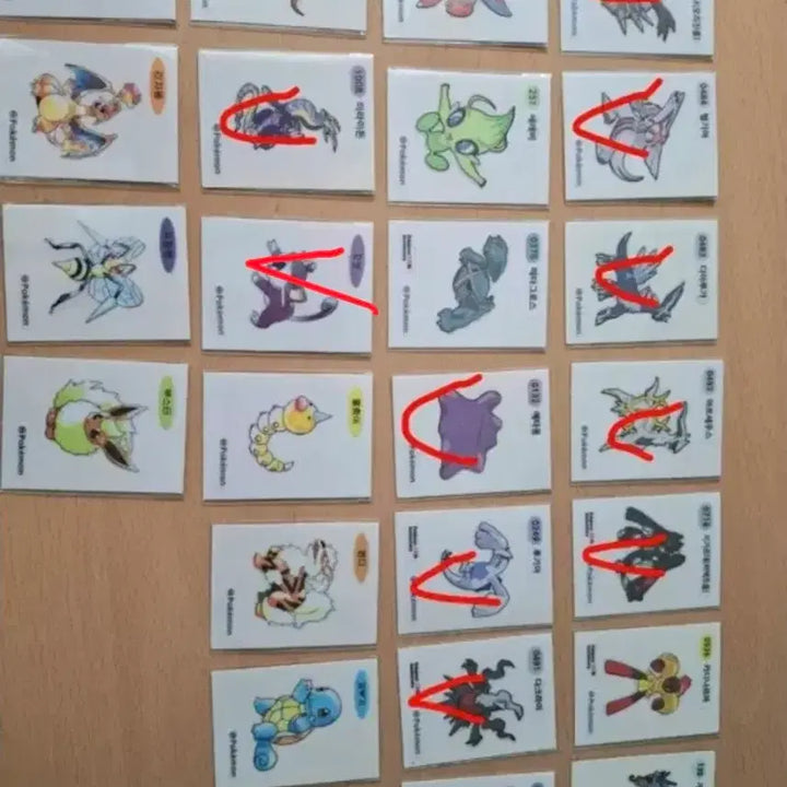 [BUNJANG] Pokemon Stickers Bundle (67 pcs) / 포켓몬띠부씰67개