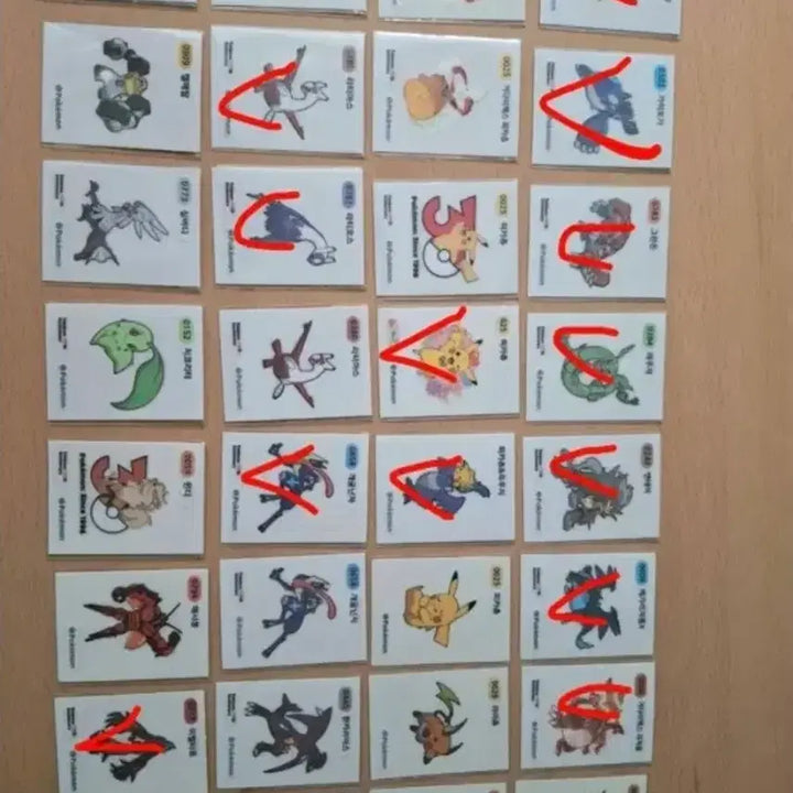 [BUNJANG] Pokemon Stickers Bundle (67 pcs) / 포켓몬띠부씰67개