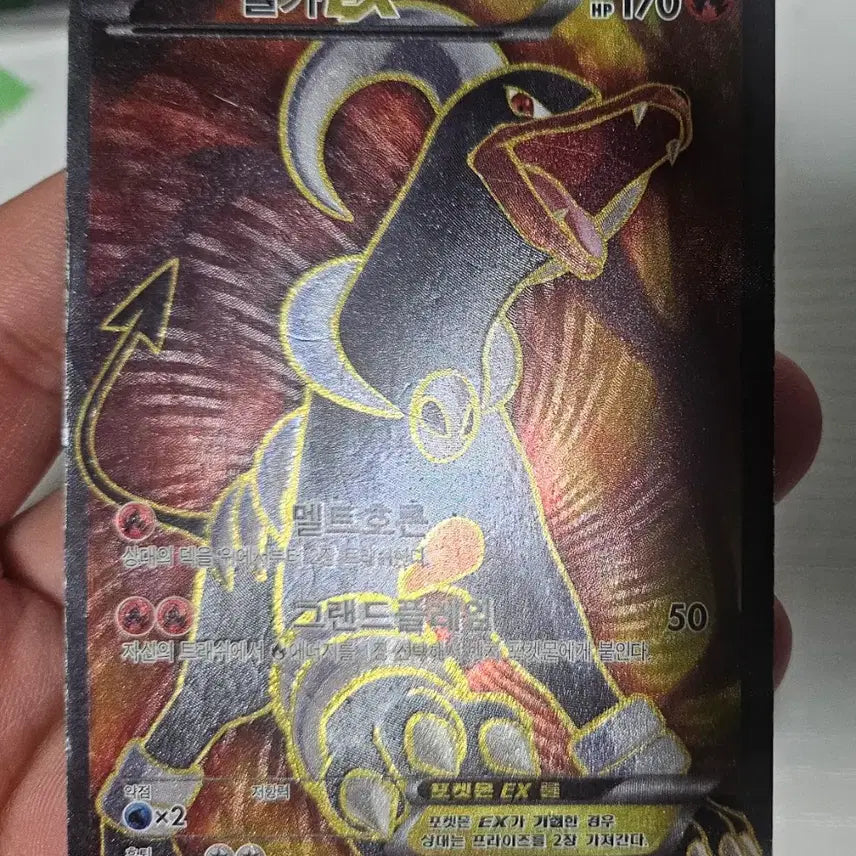 [BUNJANG] Pokemon Card Houndoom EX SR (Used C-Grade) / 포켓몬카드 헬가EX SR 중고C-급