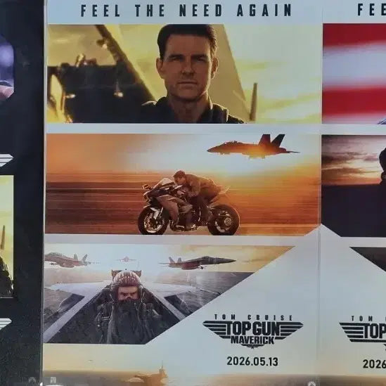 [BUNJANG] Top Gun Maverick 40th Anniversary 3-Poster Set / 탑건 매버릭 40주년 기념 3종포스터