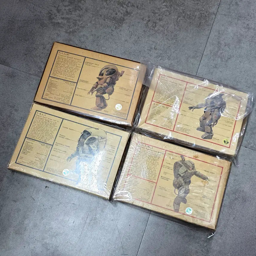 [BUNJANG] NITTO Ma.K. 1/20 S.F.3.D Original 4-Kit Set / [극레어/미개봉일부] 마시넨크리거 Mak 닛토(NITTO) 1/20 S.F.3.D 오리지널 4종 세트