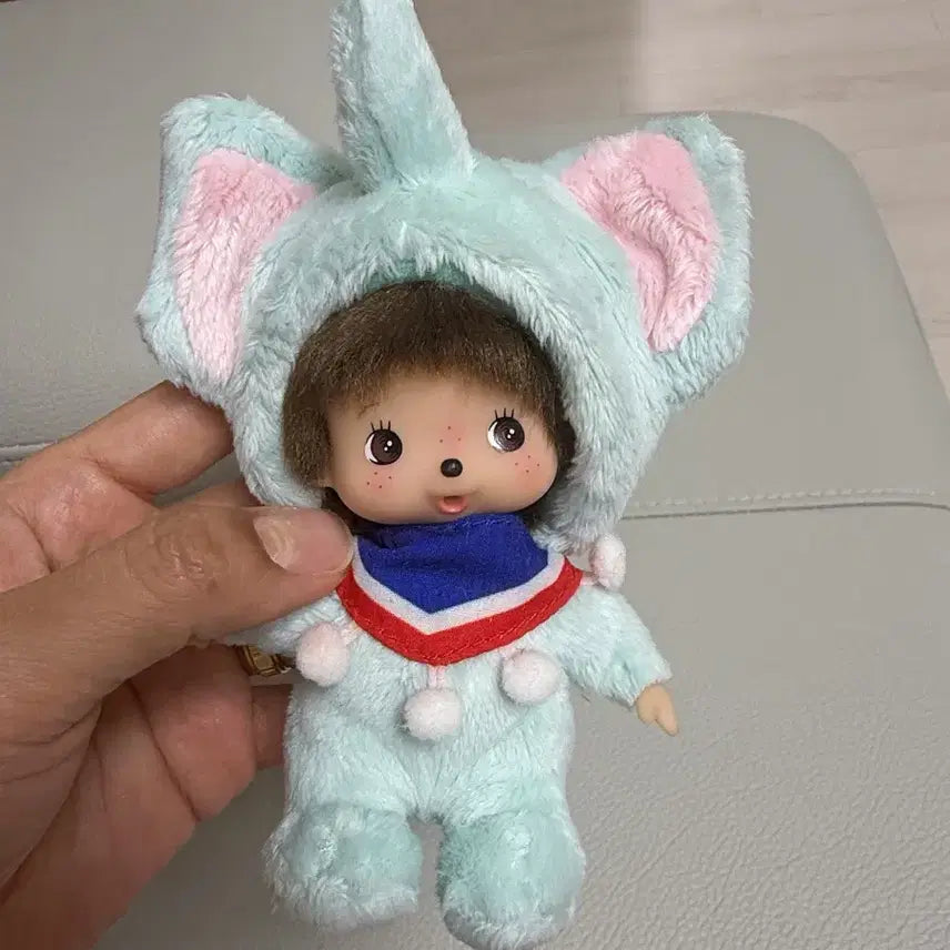 [BUNJANG] Authentic Thai Elephant Monchhichi Plush Toy (Mint) / 정품 태국 코끼리몬치치 새상품 팝니다