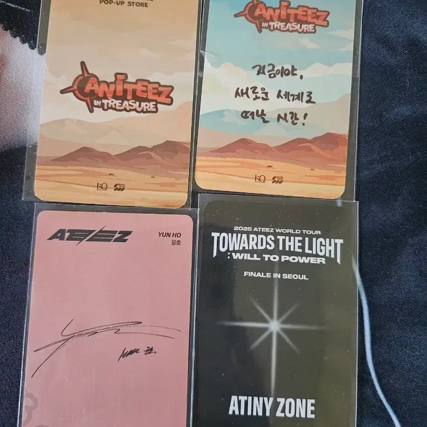 [BUNJANG] ATEEZ Yunho Photocard Bundle Set / 에이티즈 윤호 포토카드 4장 일괄 양도