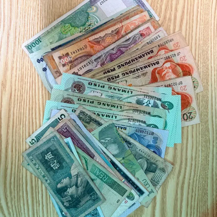 [BUNJANG] Mixed Foreign Coins and Banknotes Bundle Set / 외국동전+지폐 일괄 판매