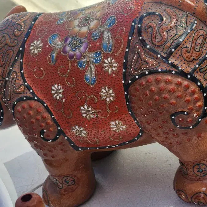 [BUNJANG] Kutani Ware Water Buffalo Ceramic Figurine / 일본쿠다니야끼 물소 도자기