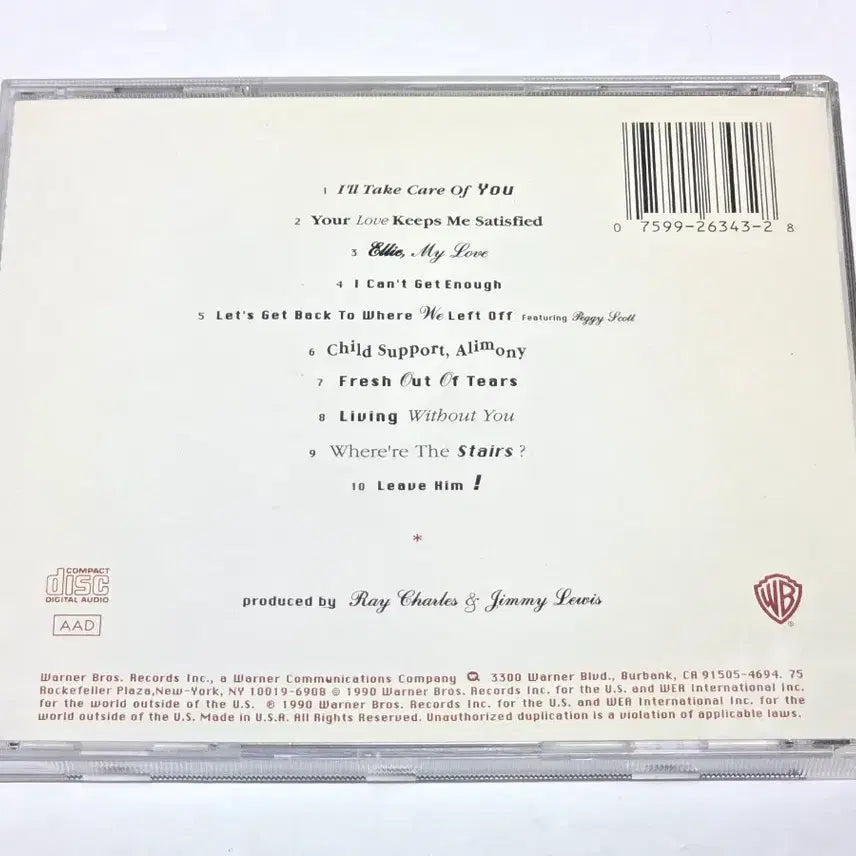 [BUNJANG] Ray Charles Would You Believe? US Import CD / Ray Charles - Would You Believe? (1990년 미국반 CD)