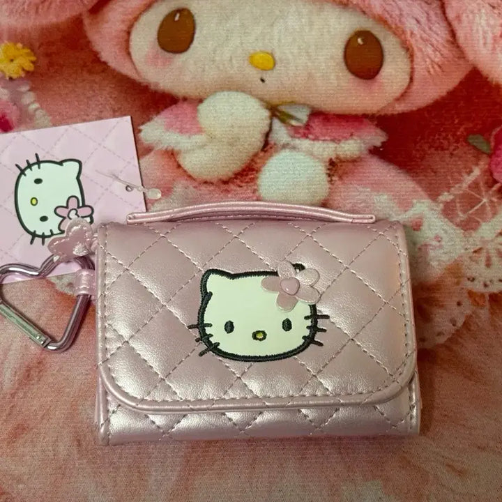[BUNJANG] Hello Kitty Angel Series Quilted Wallet / (정품) 헬로키티 엔젤 시리즈 퀄팅 반지갑