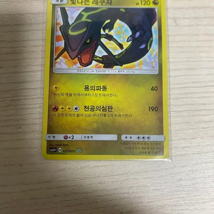 [BUNJANG] Shining Rayquaza Card / 빛나는 레쿠쟈