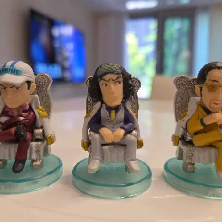 [BUNJANG] One Piece Marine Admirals Mini Figure Set (No Box) / 원피스 3대장 미니 피규어 (노박스)