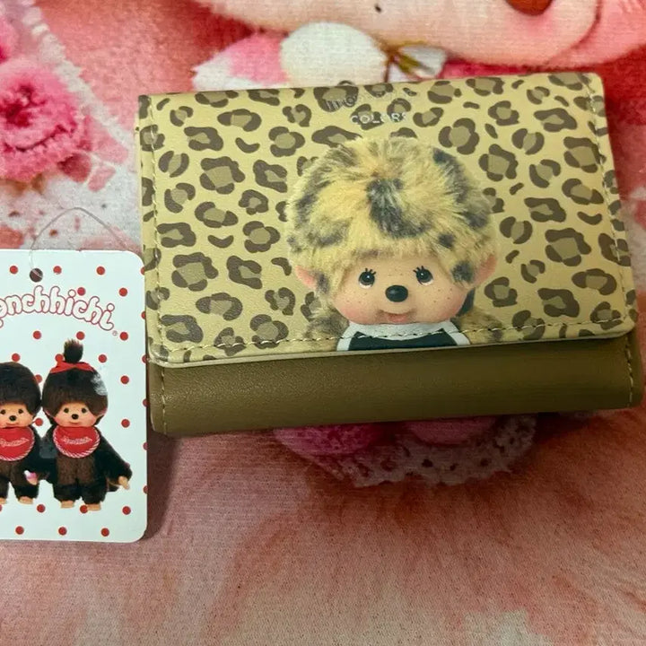 [BUNJANG] Monchhichi Leopard Print Wallet / (정품) 몬치치 호피 지갑