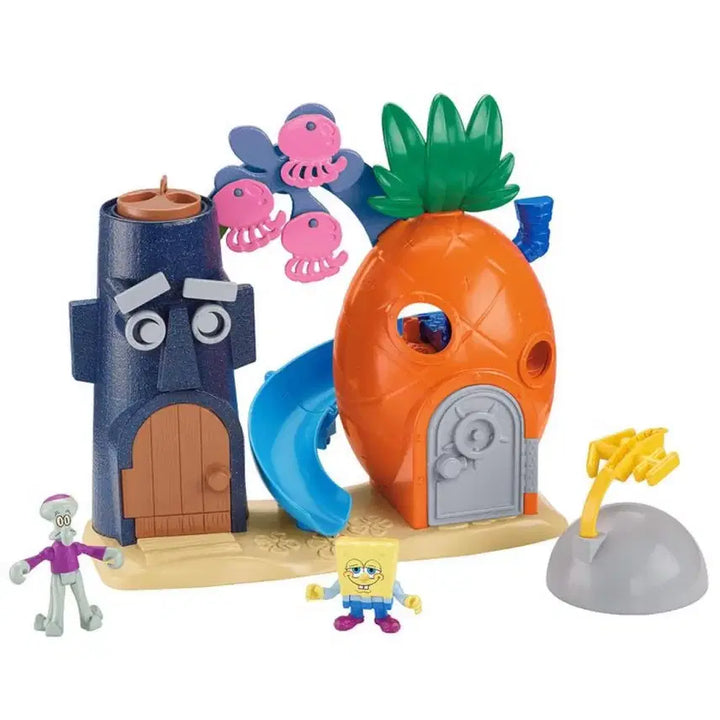 [BUNJANG] SpongeBob Pineapple House Figure Toy Set / 스폰지밥 파인애플 하우스 피규어 장난감 세트 레어