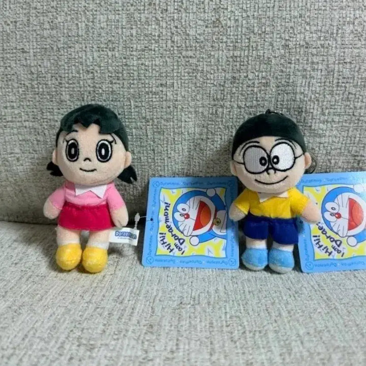 [BUNJANG] Genuine Doraemon Shizuka Nobita Keyring Plush / 정품 도라에몽 이슬이 진구 키링인형