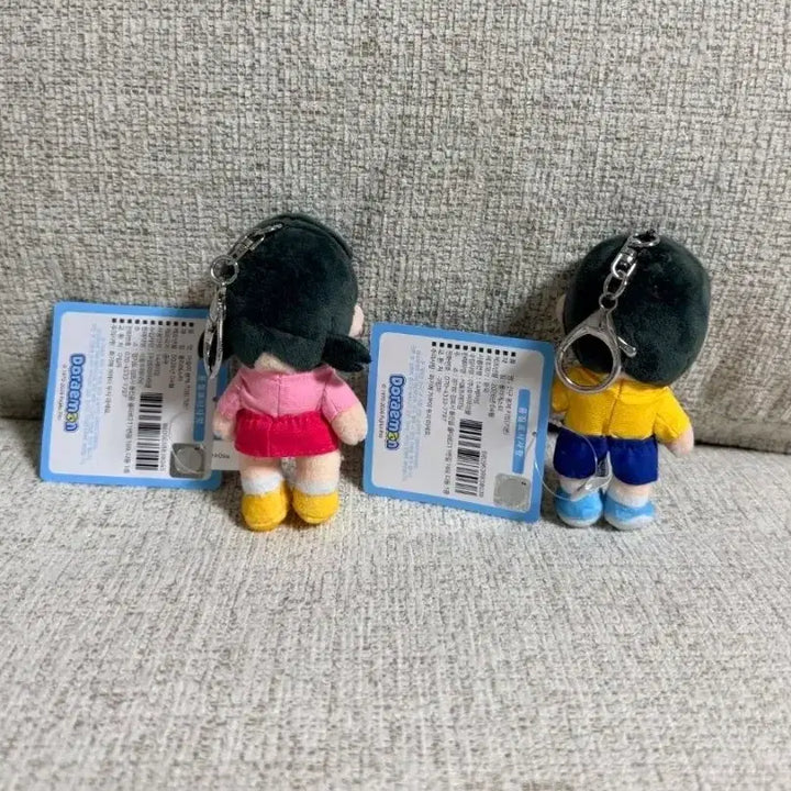 [BUNJANG] Genuine Doraemon Shizuka Nobita Keyring Plush / 정품 도라에몽 이슬이 진구 키링인형