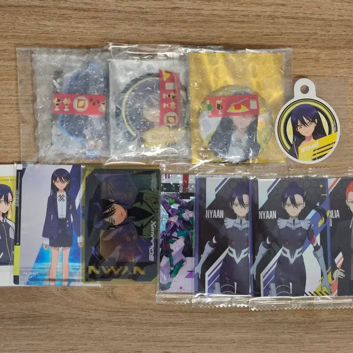 [BUNJANG] Nyan Goods Bundle Set (Wafers, Can Badges, PASHAKORE, etc.) + Kishiria / 일괄) 냐안 굿즈 세트 (웨하스 카드, 캔뱃지, 파샤코레 등) + 키시리아