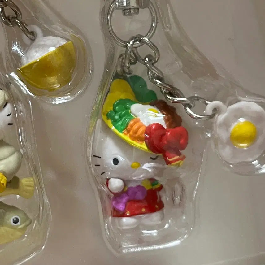 [BUNJANG] Hello Kitty Jeonju Bibimbap Figure Keychain / 올리브영 헬로키티 지역 피규어 키링 전주 비빔밥