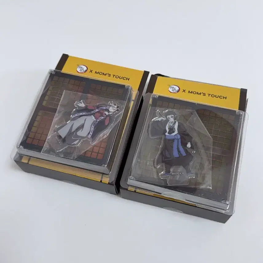 [BUNJANG] Kimetsu no Yaiba Acrylic Stand Bundle Set (Doma, Kaigaku) / 맘스터치 귀멸의 칼날 아크릴 스탠드 2개 일괄
