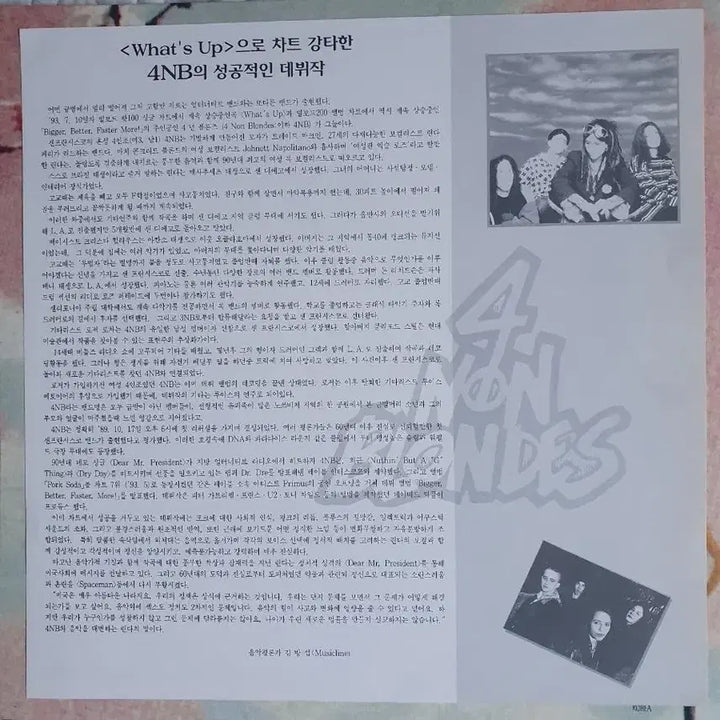 [BUNJANG] 4 Non Blondes Bigger, Better, Faster, More LP / 4 NON BLONDES LP